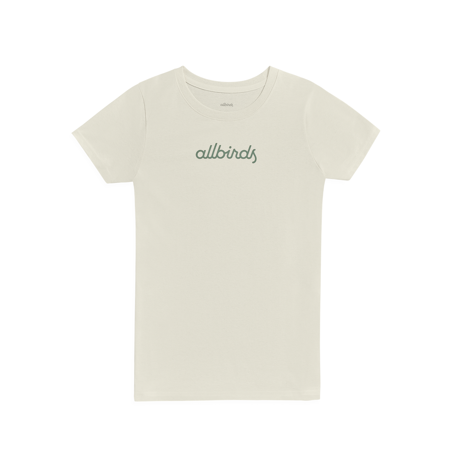 Women's Recycled Tee - Logo - Natural White