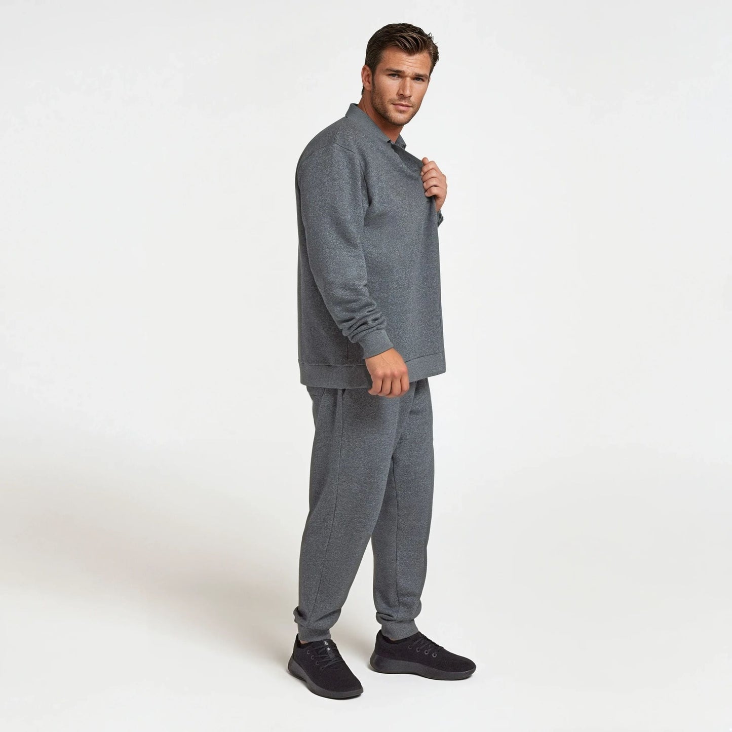 Men's Merino Blend Sweatshirt - Natural Grey Heather