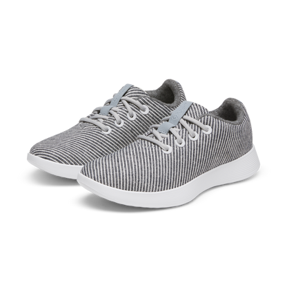 Women's Canvas Runner NZ - Deep Navy Stripes (Blizzard Sole)